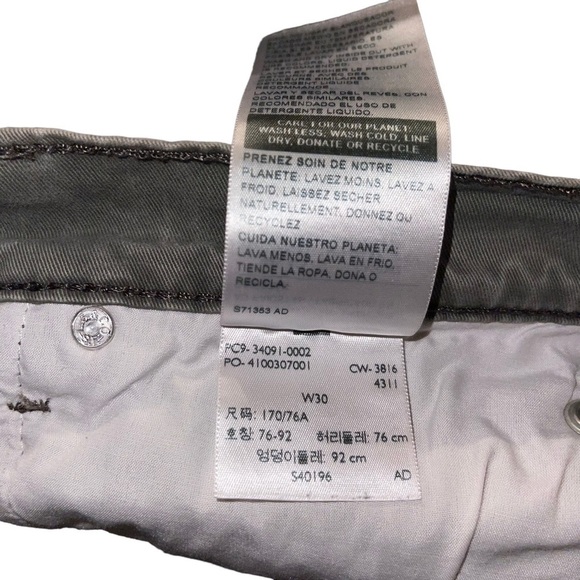 Levi's Denizen 31 Athletic Fit Jeans Shorts  Man Size 30 - Picture 6 of 7